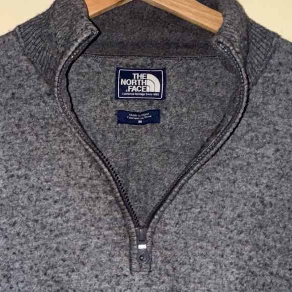 The North Face Mt. Tam 1/4 Zip Sweater Men's Pullover Wool Blend - Picture 6 of 6